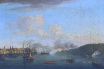 海戦 Painting - ドミニク・セレス海戦によるハバナ包囲IIの眺め